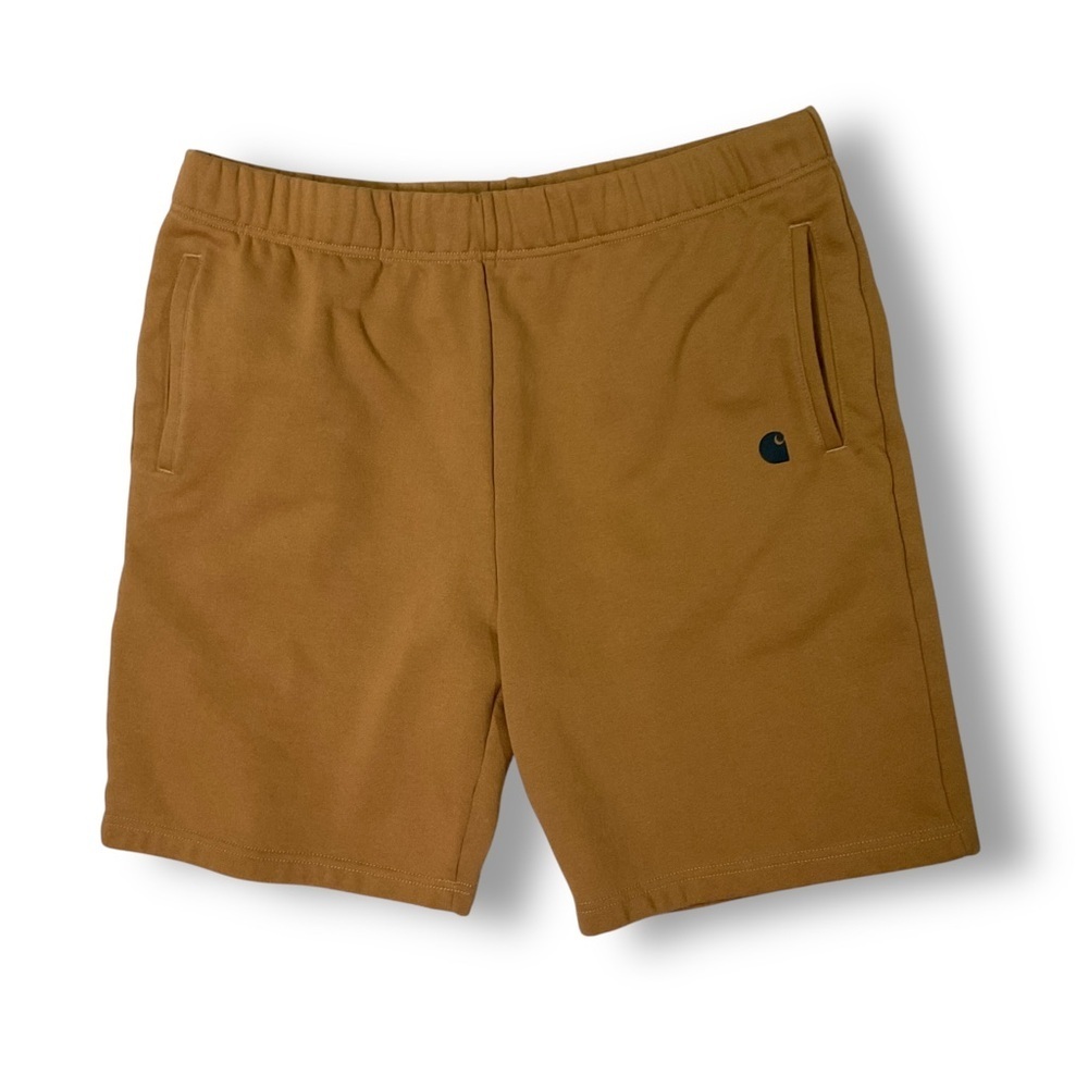 Carhartt Mens Fleece Loose Fit Shorts Sz L Drawstring Stretch Casual Comfort
